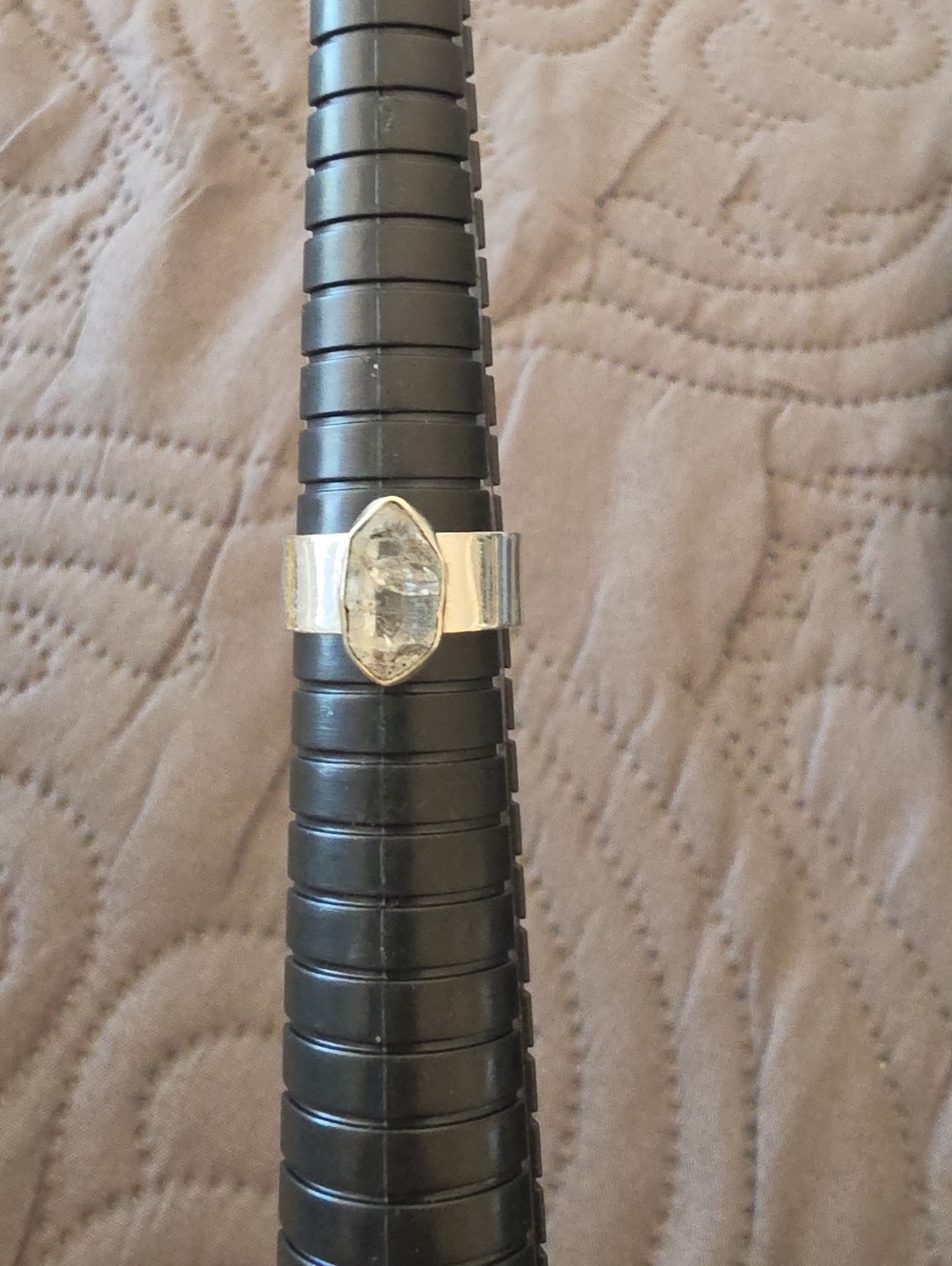 Sterling Silver Herkimer Diamond Ring